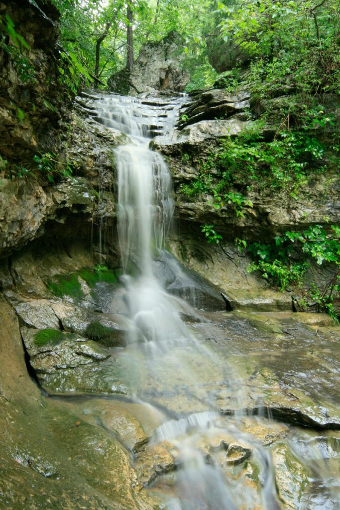 Photo of waterfall in the Buffalo River National Park by photographer Edward Robison III.