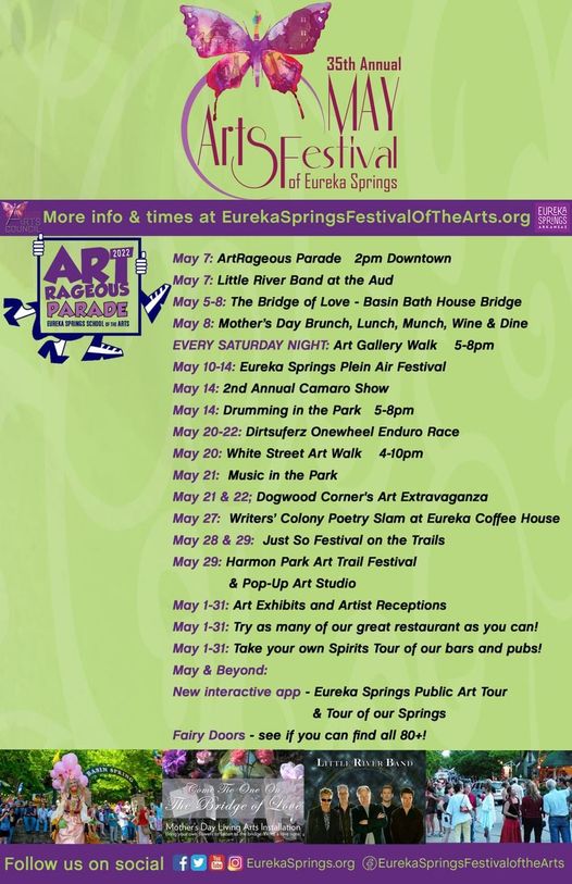 2022 May Festival of the Arts Schedule